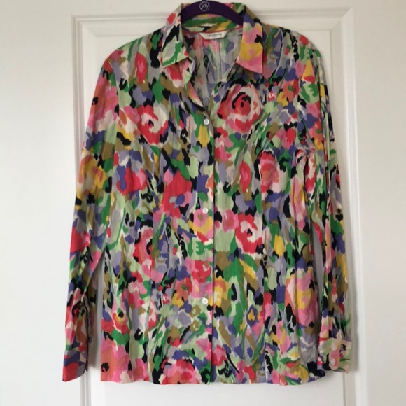 Print Liz Claiborne shirt. Size 8. - Picture 1 of 2